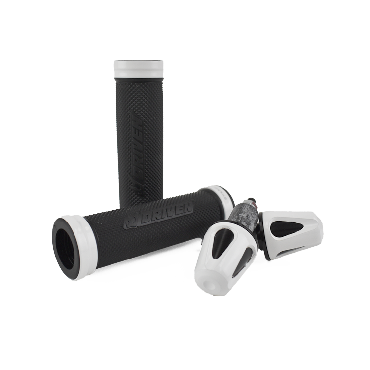 Driven Racing D-Axis Kraton Gel Grips and Bar End Combo pack Driven Racing D-Axis Kraton Gel Grips and Bar End Combo pack